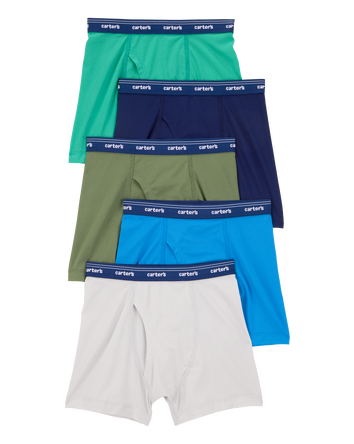 Toddler 5-Pack Active Mesh Boxer Briefs Underwear, 