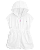 Baby Hooded Zip-Up Cover-Up, image 1 of 3 slides