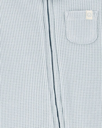 Baby 2-Way Zip Waffle Knit Sleep & Play Pajamas, 