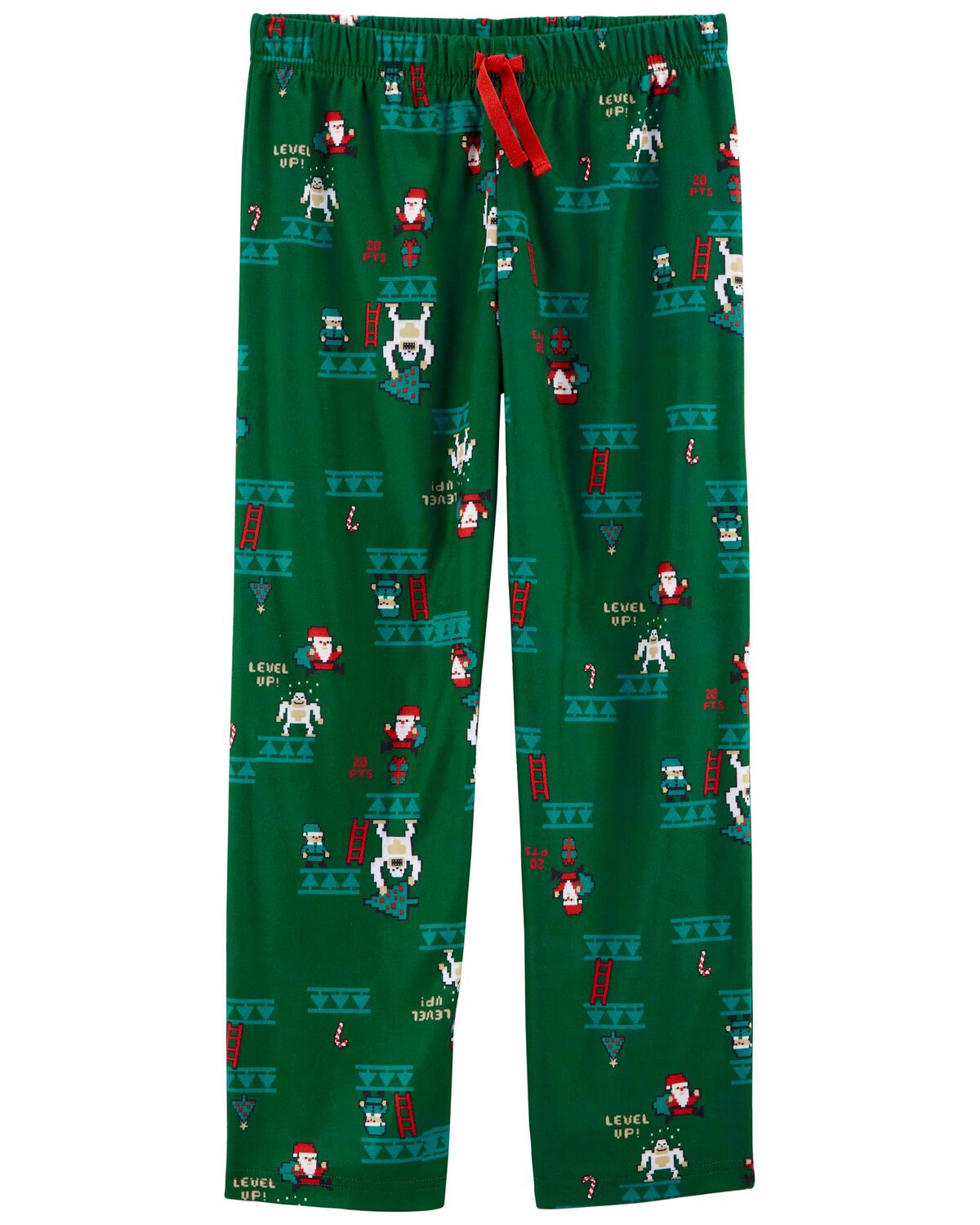 Green Kid Christmas Fleece Pajama Pants | carters.com