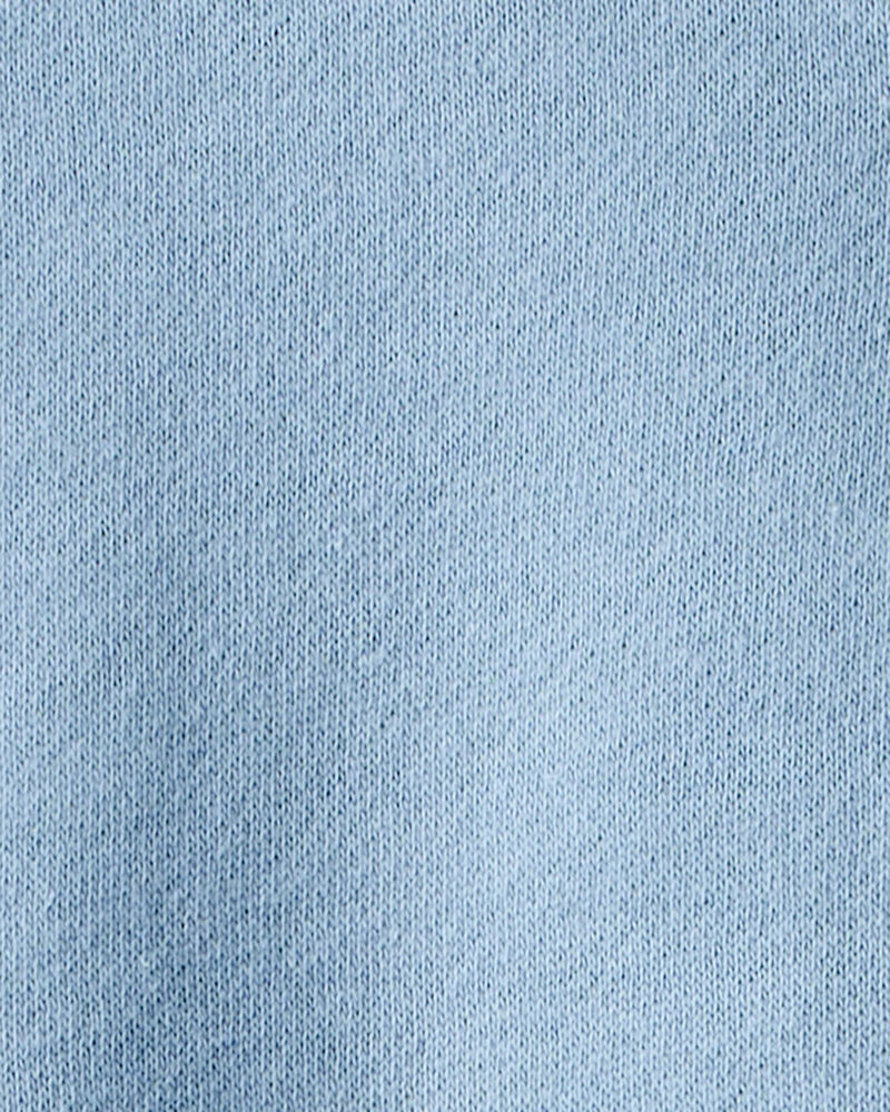 Baby Boy Solid Fleece Long-Sleeve Sweatshirt - Blue, image 2 of 3 slides