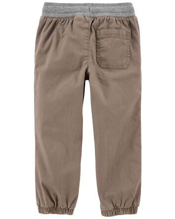 Baby Stretch Canvas Pull-On Joggers, 