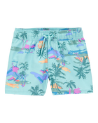 Toddler Tropical-Print Pull-On Swim Trunks, image 1 of 4 slides