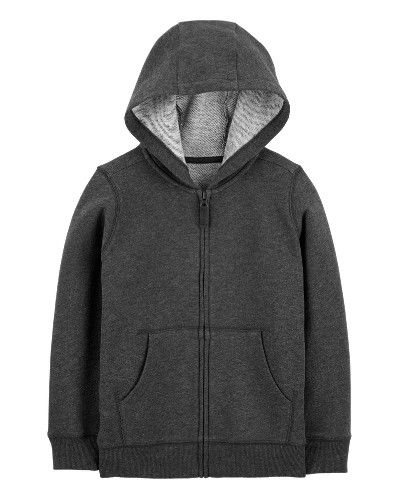 Kid Zip-Up French Terry Hoodie, image 1 of 3 slides
