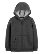 Kid Zip-Up French Terry Hoodie, image 1 of 3 slides