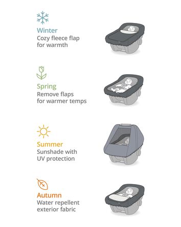 All Seasons Car Seat Cover - Oat, 