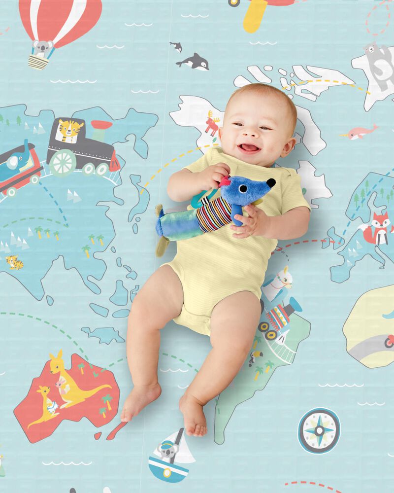 Doubleplay Reversible Playmat - Little Travelers, image 5 of 9 slides