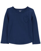 Toddler Heart Long-Sleeve Jersey Tee, image 1 of 3 slides