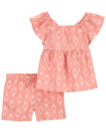 Toddler 2-Piece Linen Outfit Set, 