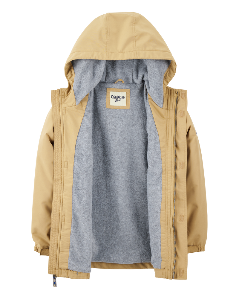 Boys Midweight Utility Jacket - Khaki, image 2 of 3 slides