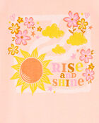 Kid 2-Piece Rise And Shine 100% Snug Fit Cotton Pajamas, image 2 of 2 slides