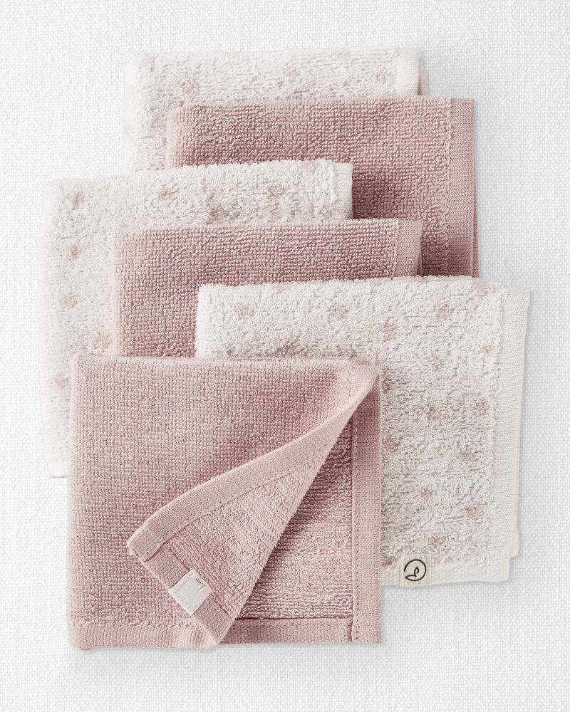 6-Pack Organic Cotton Washcloths, image 1 of 4 slides