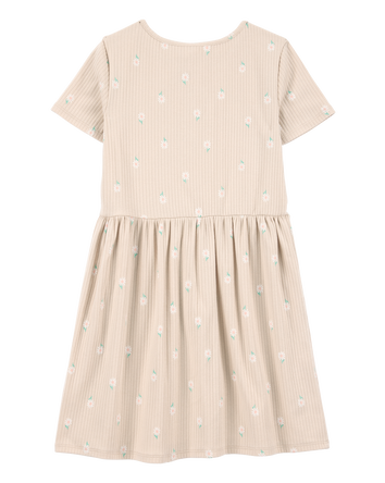 Kid Floral Short-Sleeve Dress - Floral, 