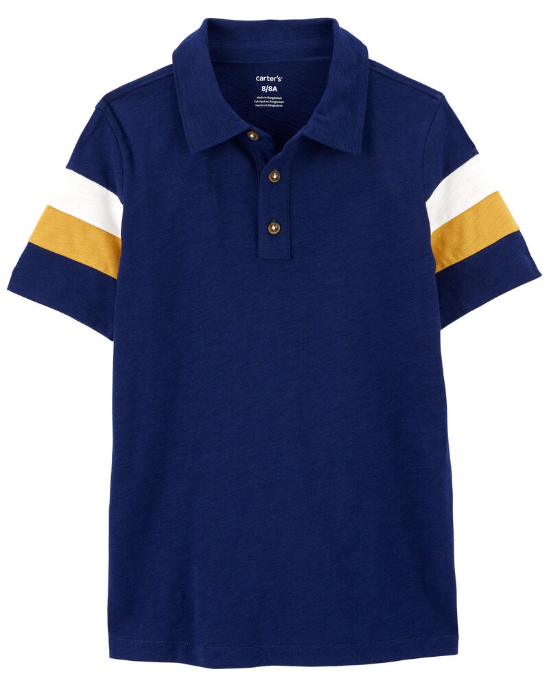 Kid Striped Polo Shirt, image 1 of 3 slides