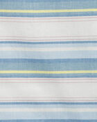 Kid Baja Stripe Button-Front Short Sleeve Shirt, image 2 of 2 slides