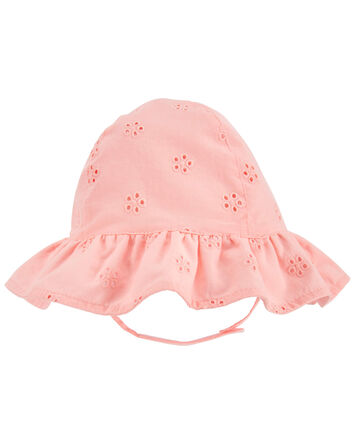 Eyelet Sun Hat, 