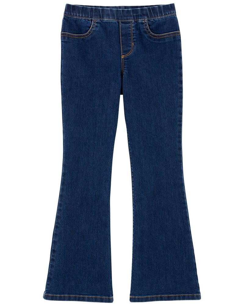 Pull-On Flare Jeans, image 1 of 4 slides