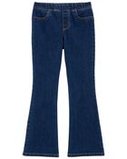 Pull-On Flare Jeans, image 1 of 4 slides