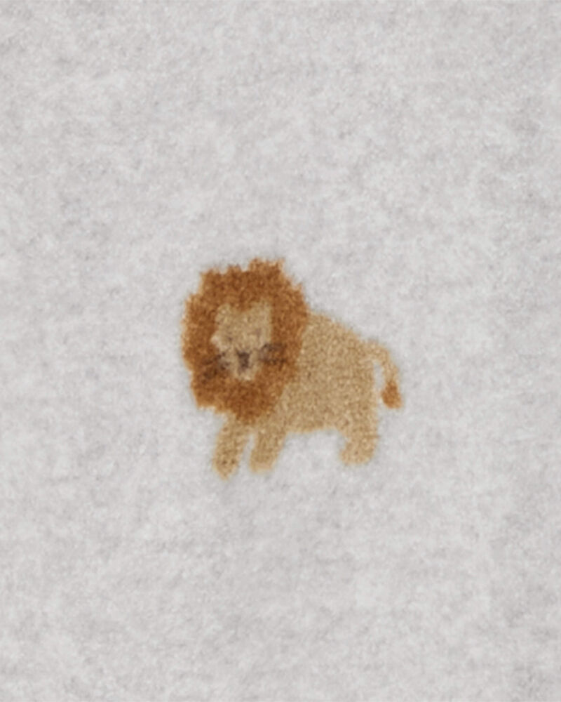 Toddler 1-Piece Lion Fleece Footie Pajamas, image 3 of 5 slides