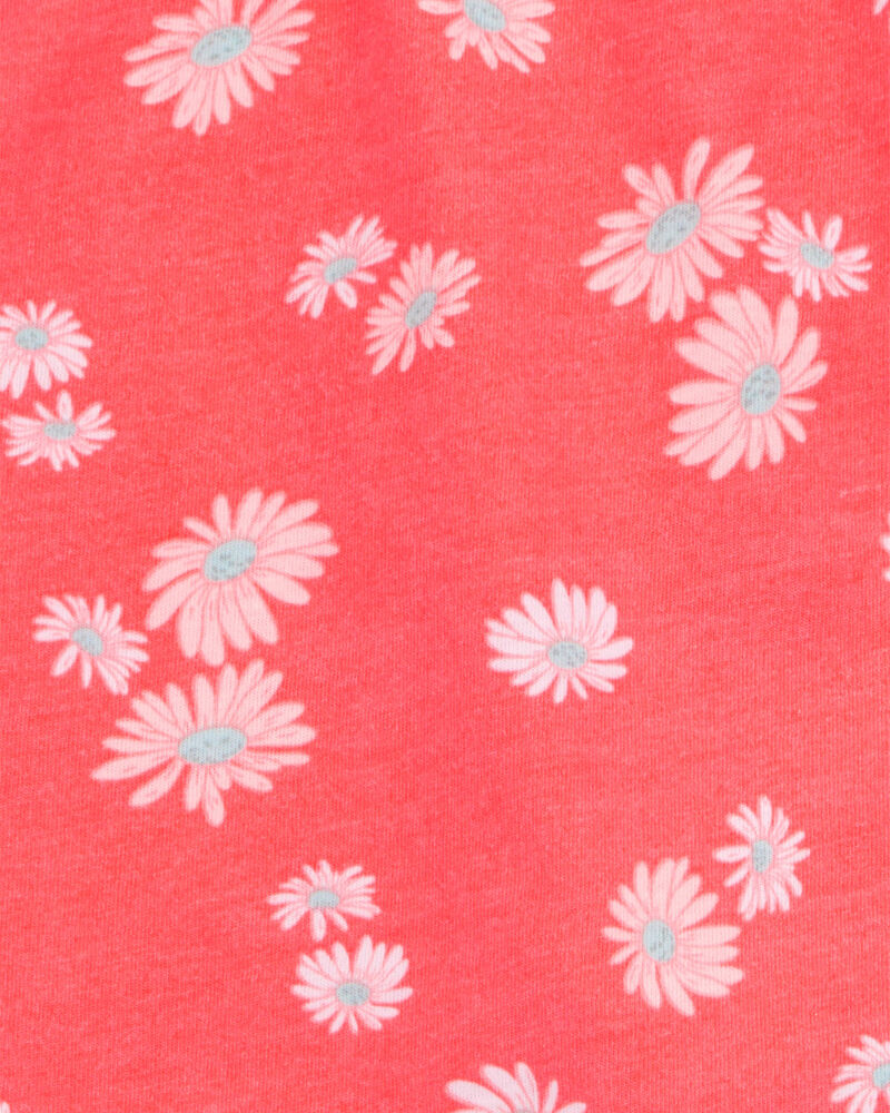 Girls Floral Pull-On Golf Skort - Orange, image 3 of 4 slides