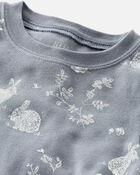 Baby Bunny Print Easter Organic Cotton 2-Piece Pajamas, image 2 of 4 slides