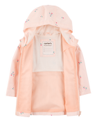 Toddler Girl Floral Rain Jacket - Pink, image 2 of 3 slides