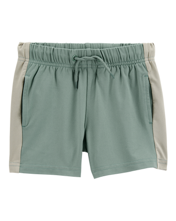 Toddler Striped Pull-On Knit Shorts - Green, 