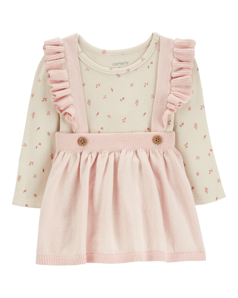 Baby 2-Piece Long-Sleeve Bodysuit & Sweater Knit Jumper Set, image 1 of 5 slides