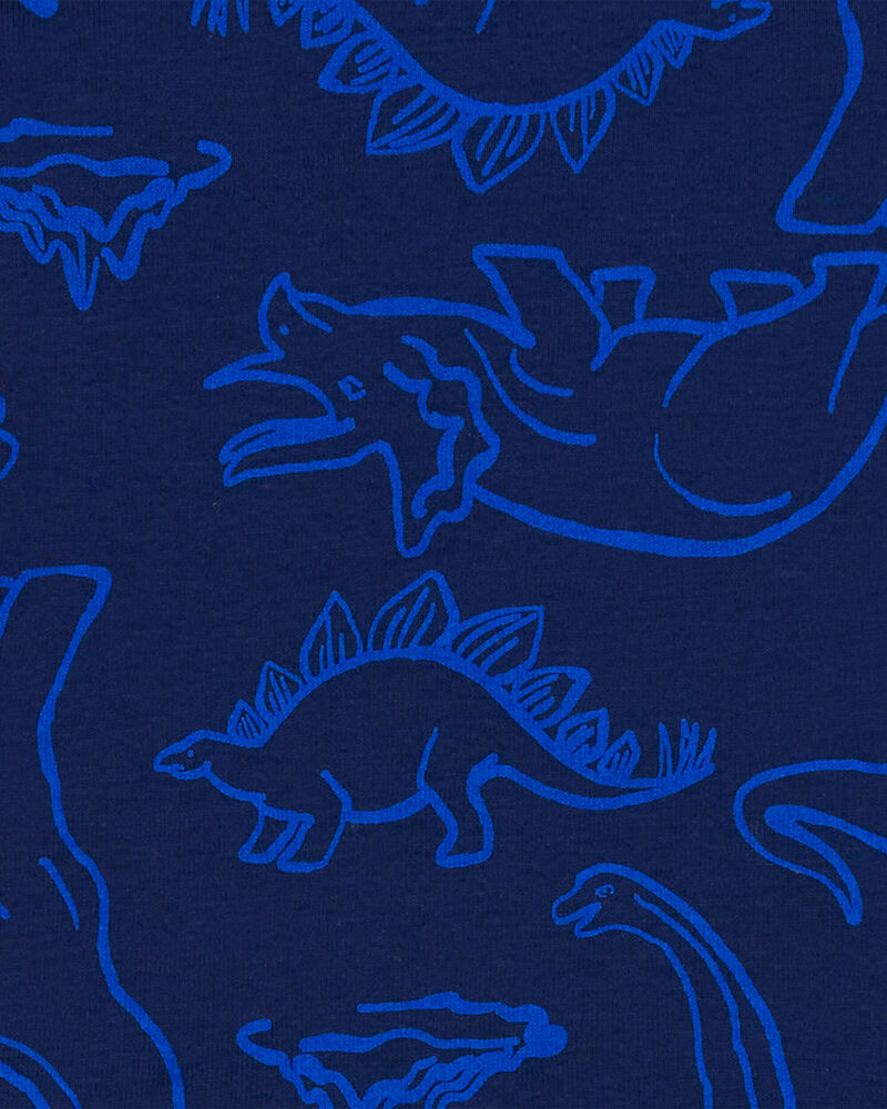 Toddler 4-Piece Dinosaur Cotton Blend Pajamas, image 2 of 4 slides