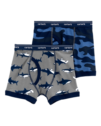 2-Pack Cotton Boxer Briefs Underwear, 