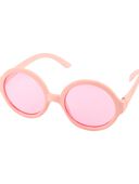 Light Pink - Round Frame Sunglasses