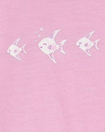 Toddler Girl 2-Piece Angelfish Loose Fit Pajamas, 