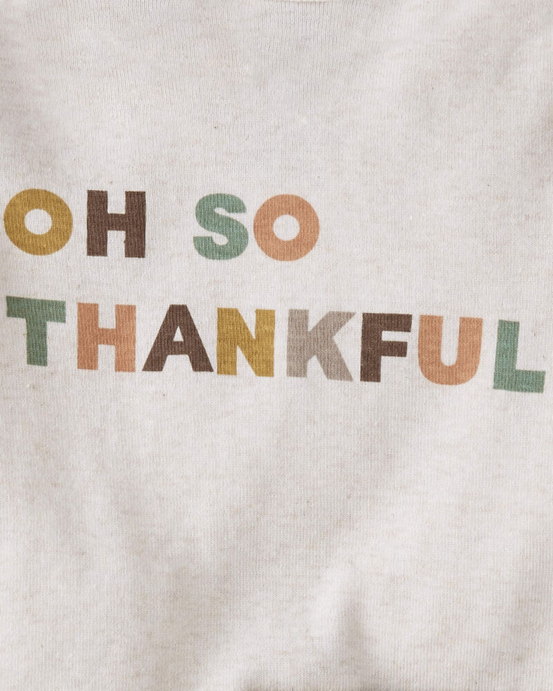 Baby 2-Piece Organic Cotton Oh So Thankful Set, image 3 of 5 slides
