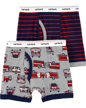 2-Pack Cotton Boxer Briefs Underwear, 