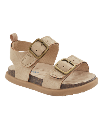 Baby Every Step® First Walker Faux Cork Sandals - Beige, 