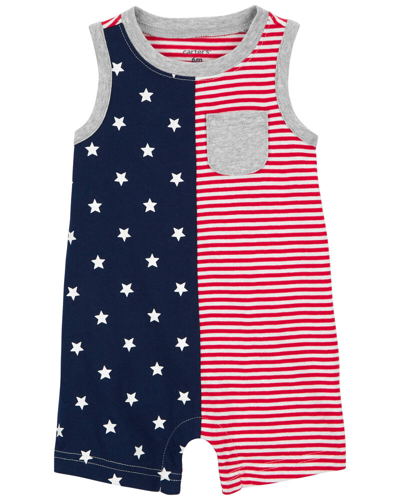 Baby 4th Of July Romper, image 1 of 3 slides