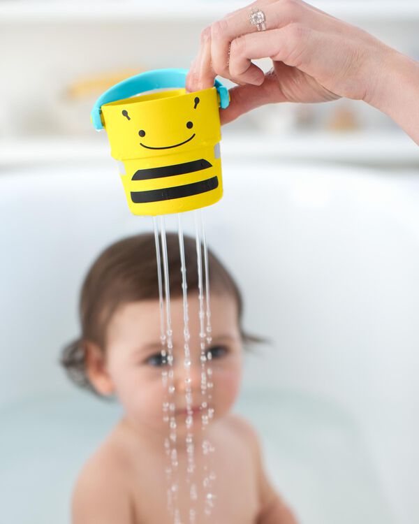 ZOO® Stack & Pour Buckets Baby Bath Toy