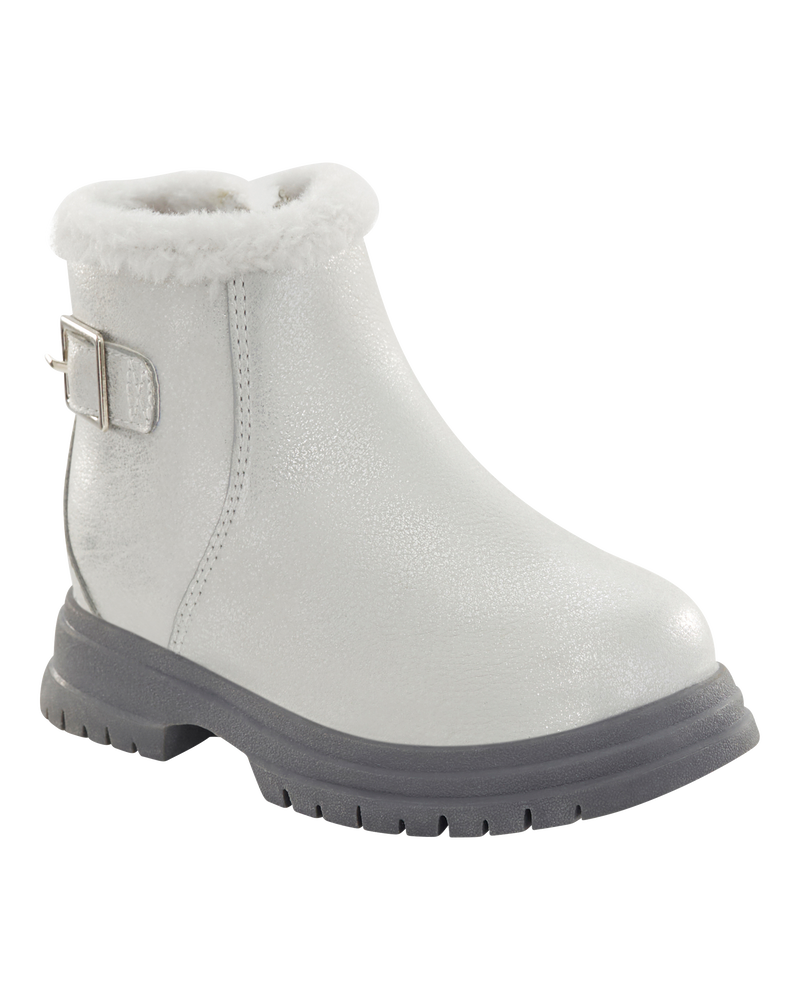 Kid Fur-Lined Boots, image 1 of 7 slides