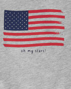 Baby American Flag Bubble & Socks Set, image 2 of 3 slides