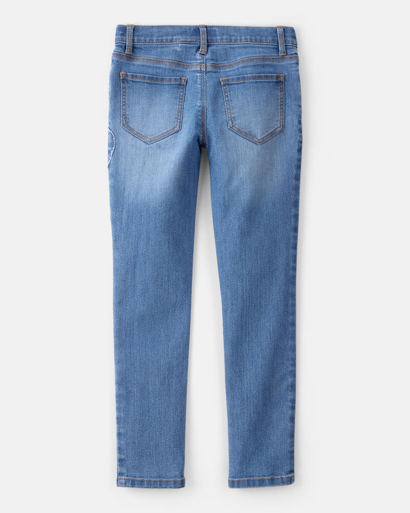 Girls Denim Skinny Jeans - Blue, image 2 of 4 slides