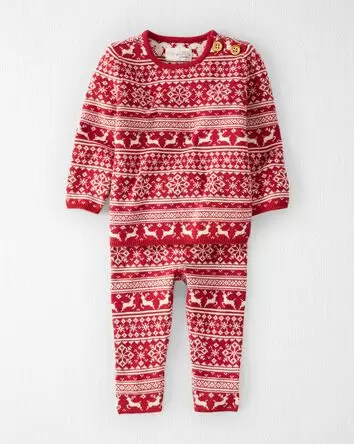Baby Organic Cotton Fair Isle Sweater Set, 
