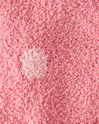 Polka Dot Plush Blanket - Pink, image 2 of 2 slides