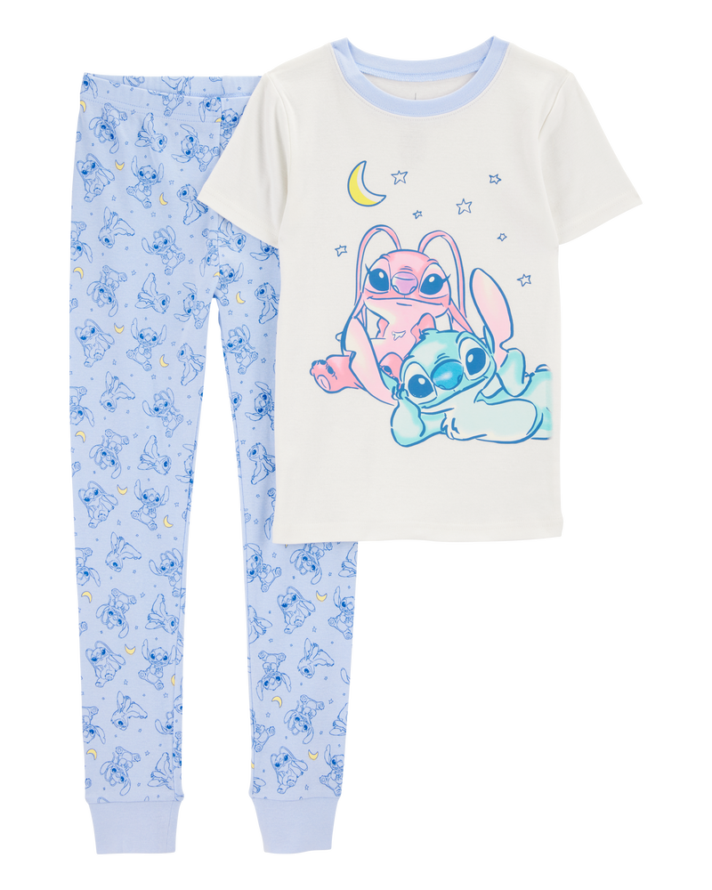 Kid Disney© Lilo & Stitch Snug Fit Cotton 2-Piece Pajamas, image 1 of 3 slides