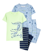 Baby 4-Piece Alligator Cotton Pajamas, image 1 of 4 slides