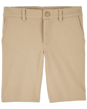 Kid Ponte Knit Uniform Shorts, 