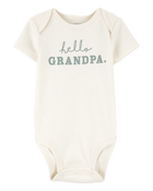 Baby Hello Grandpa Announcement Bodysuit, image 1 of 4 slides