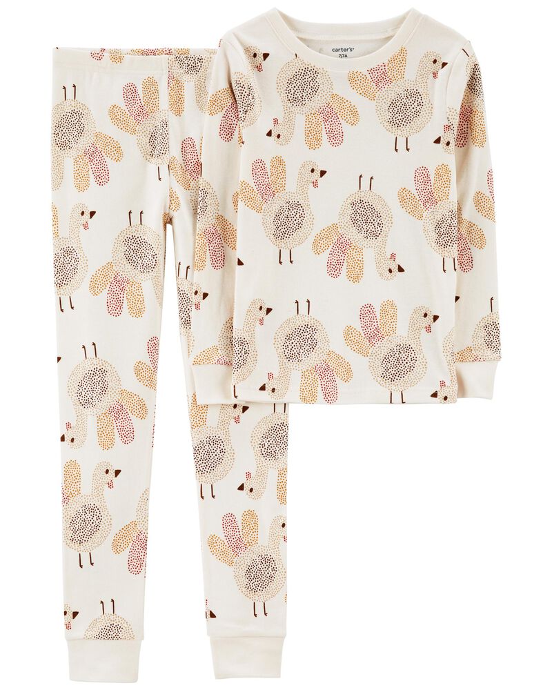 Kid 2-Piece Thanksgiving 100% Snug Fit Cotton Pajamas, image 1 of 3 slides