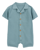 Baby Button-Front Sweater Romper, image 1 of 3 slides