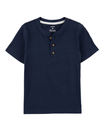 Toddler Short-Sleeve Henley Tee, 