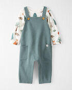 Baby Organic Cotton Overalls Set in Woodland Animals
, image 1 of 6 slides
